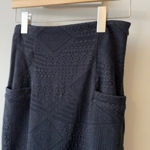 Opening ceremony highwasited pattern black skirt